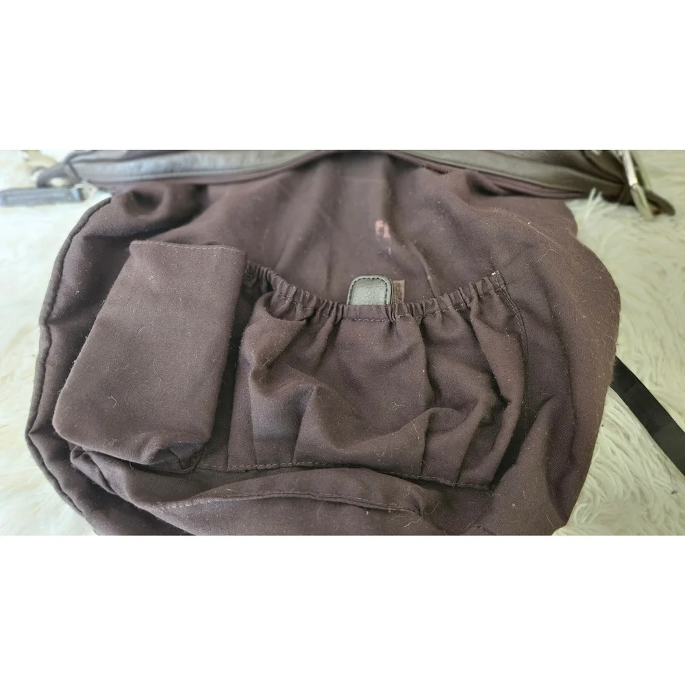 Vintage Stone Mountain‎ Brown leather shoulder bag
